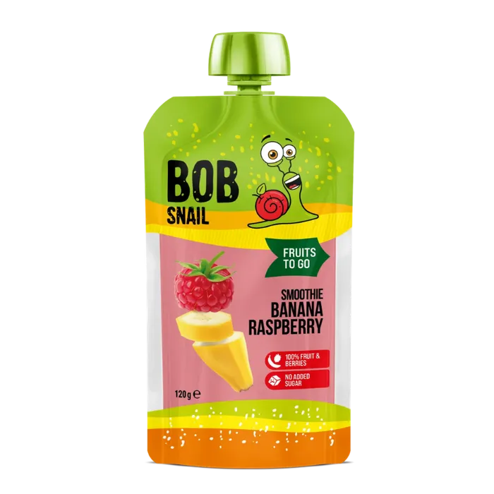Bob Snail Kapsička smoothie banán a malina 120 g