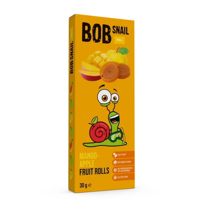 Bob Snail Ovocné rolky mango a jablko 30 g
