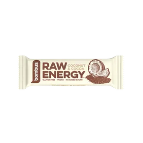 Bombus Raw Energy tyčinka kakao a kokos 50 g