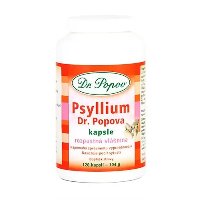 Dr. Popov Psyllium kapsle 120 ks
