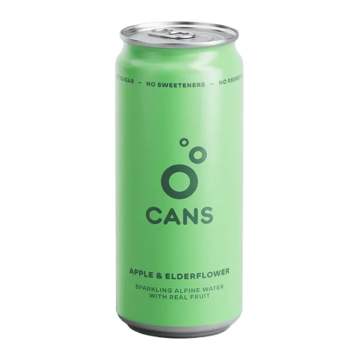 CANS Jemně perlivá voda Jablko a bezinka 330 ml