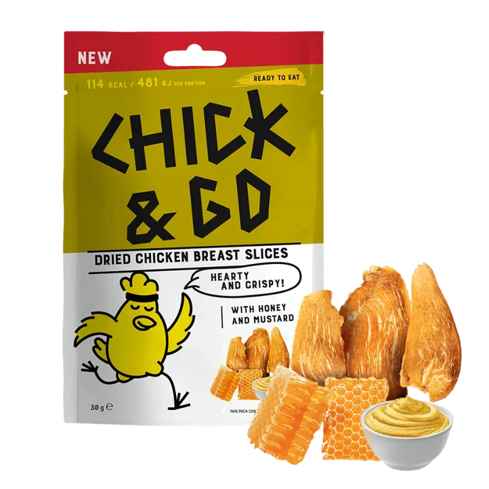 Chick&Go Kuřecí chipsy s medem a hořčicí 30 g