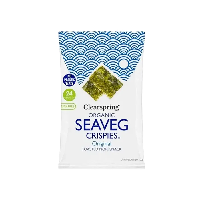 Clearspring Křupavé mořské řasy nori originál 4 g BIO