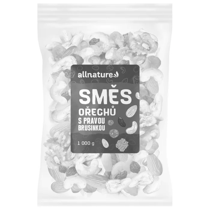Allnature Směs ořechů s pravou brusinkou 1000 g