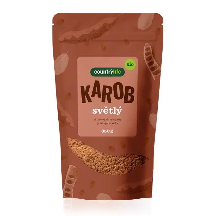 Country Life Karobový prášek světlý 350 g