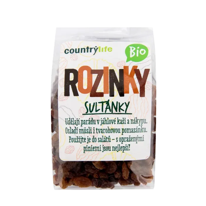 Country Life Rozinky sultánky 200g BIO