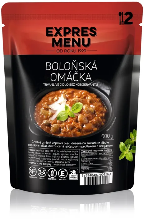 Expres Menu Boloňská omáčka 600 g (2 porce)