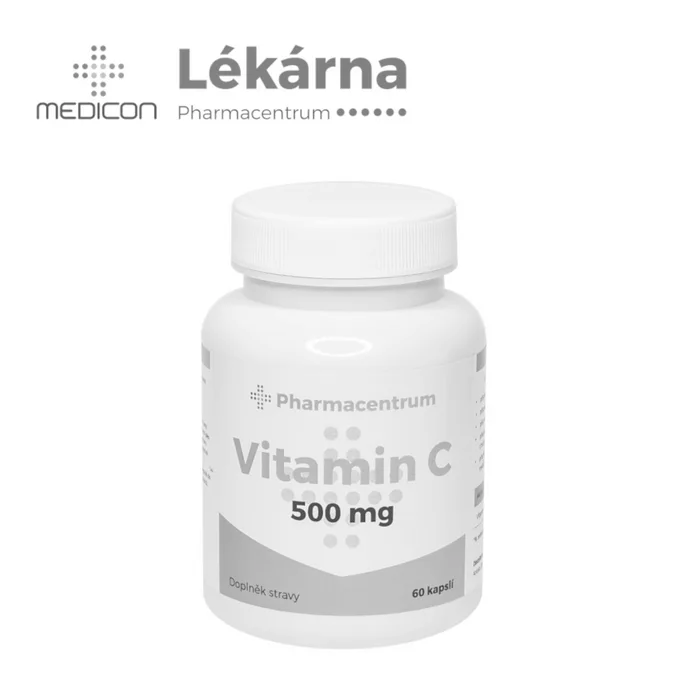 Pharmacentrum Vitamin C 500 mg 60 kapslí