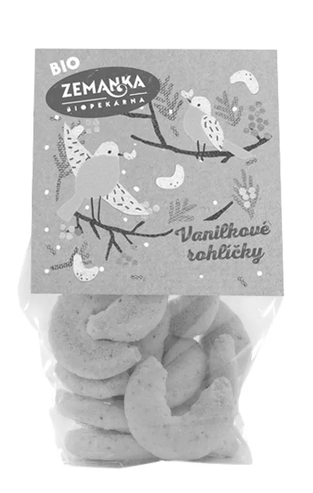 Biopekárna Zemanka Vanilkové bio rohlíčky 100g