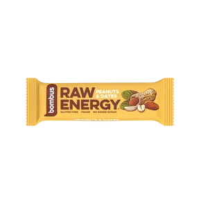 Bombus Raw Energy tyčinka arašídy a datle 50 g