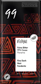 Vivani Edizione grande hořká čokoláda 99 % 80 g BIO