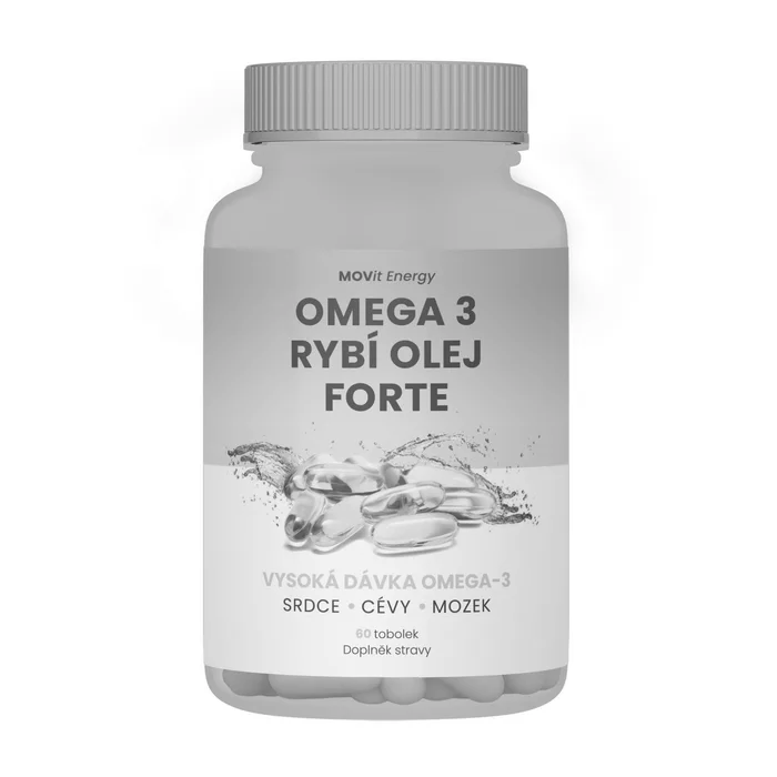 MOVit Omega 3 Rybí Olej FORTE 60 tobolek