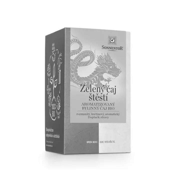 Sonnentor Čaj Zelený – štěstí 18x1,1 g BIO