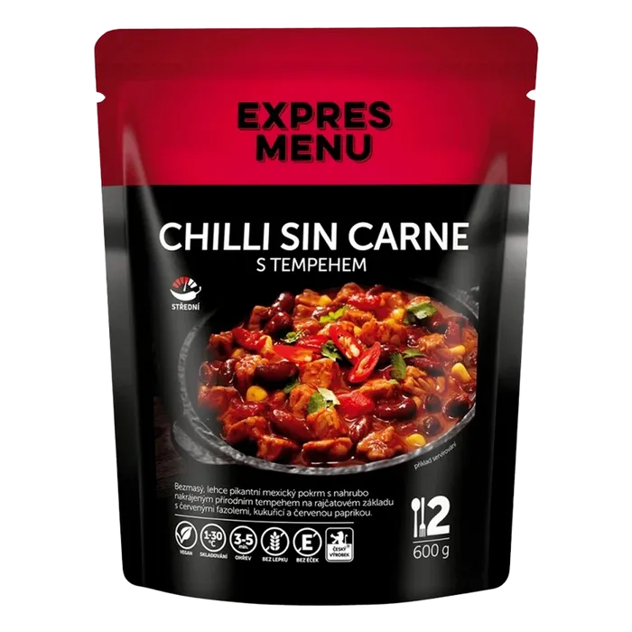 Expres Menu Chilli sin carne s tempehem 600 g (2 porce)
