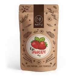 NATU Lyofilizované jahody plátky 45 g