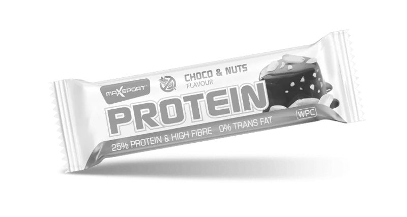 Maxsport Protein Bar proteinová tyčinka čokoláda s oříšky 50 g