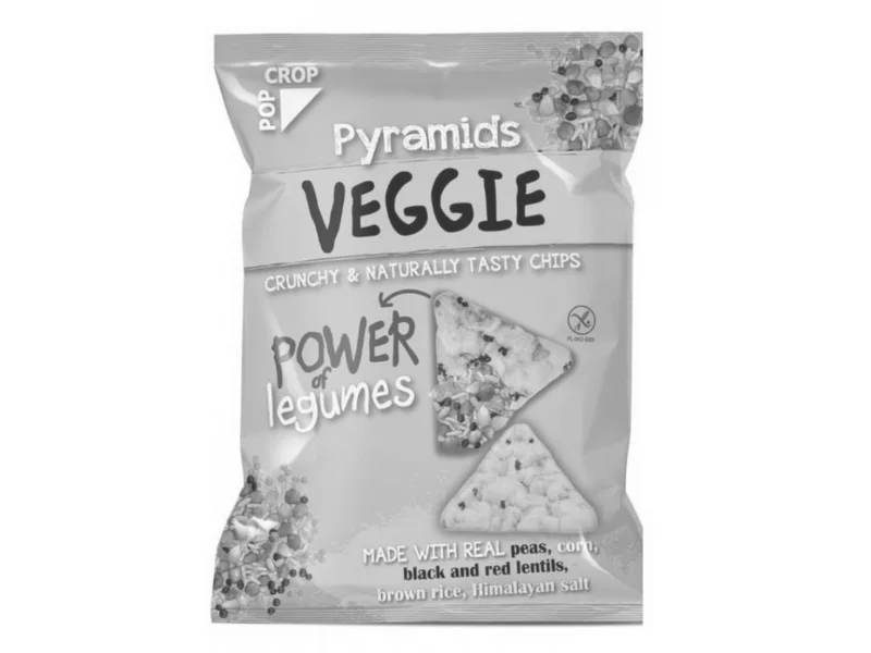 Popcrop Bezlepkové kukuřičné pyramidky se zeleným hráškem 25 g