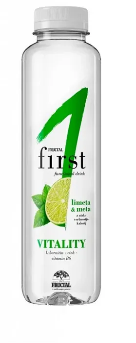 Fructal Funkční voda Vitality limetka a máta 500 ml