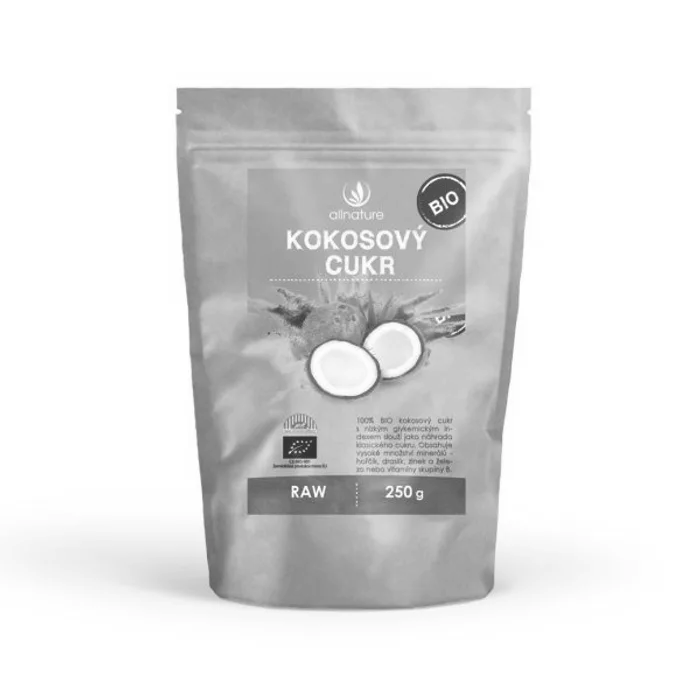 Allnature Kokosový cukr 250g Bio