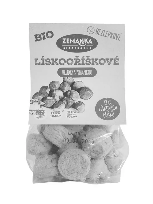 Biopekárna Zemanka Bezlepkové lískooříškové hrudky s pohankou 100g