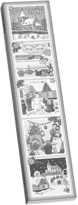 Carla Mléčné neapolitánky Lada Vánoce 25 g