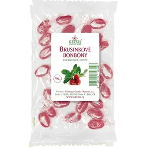 Grešík Bonbony Brusinkové 100 g