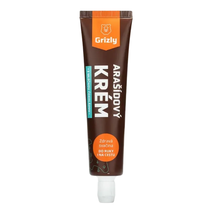 Grizly Arašídový krém s mléčnou čokoládou v tubě 75 g