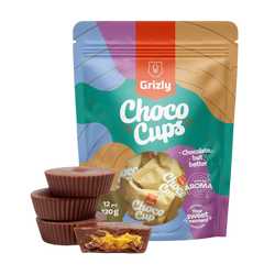 Grizly Choco Cups Mléčná čokoláda & mango 120 g