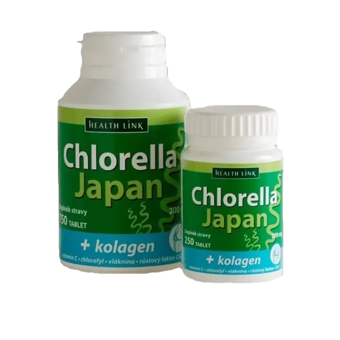 Health Link Chlorella Japan + kolagen 750 tbl.