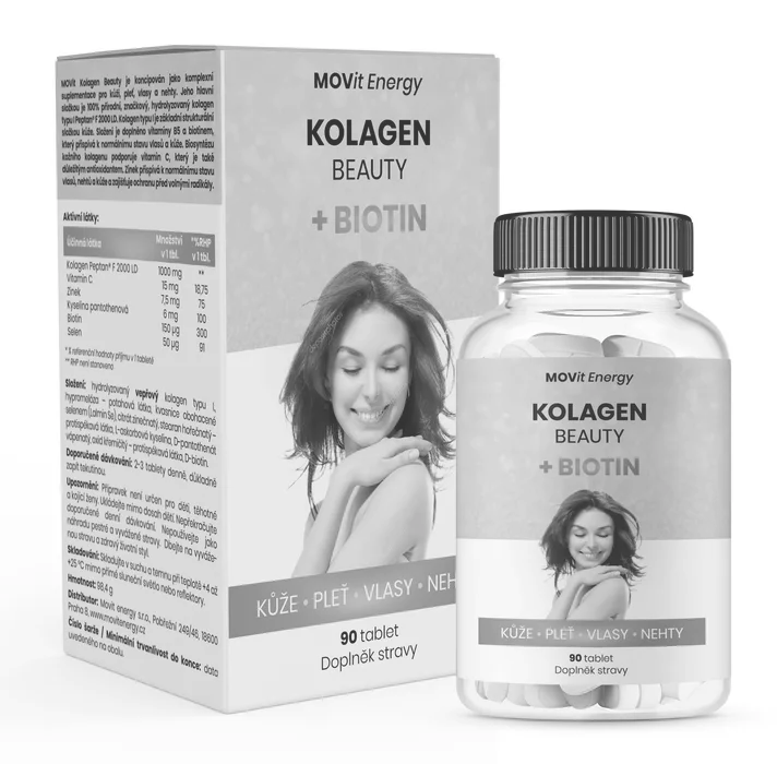 MOVit Kolagen Beauty + Biotin 90 tablet