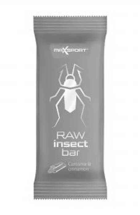 Maxsport Raw Insect Bar kurkuma a skořice 40g