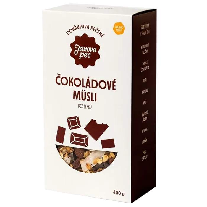 Janova pec Müsli pečené čokoládové bez lepku 400g