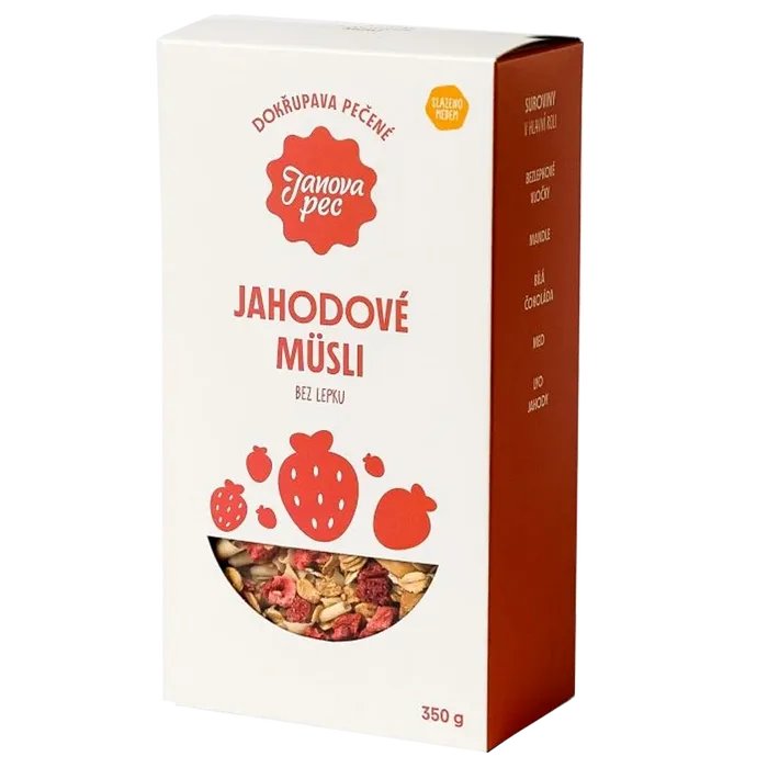 Janova pec Müsli pečené jahodové bez lepku 350g