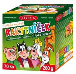 Terezia Rakytníček Multivitaminové želatinky s rakytníkem 70 ks