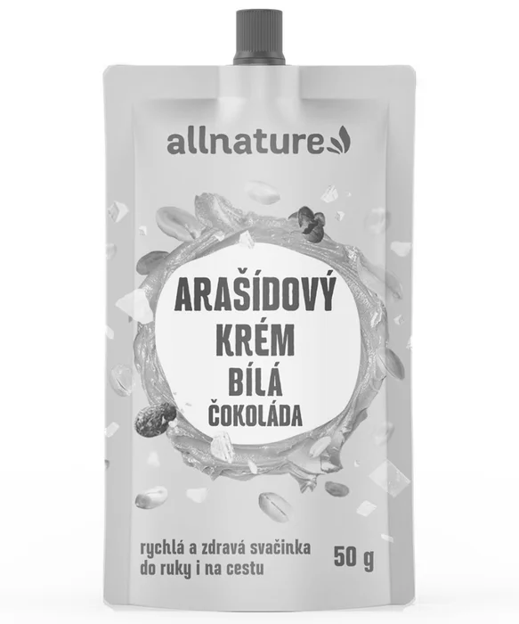Allnature Arašídový krém s bílou čokoládou 50 g