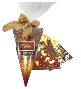 KAMILA CHOCOLATES Korneto s lámanou čokoládou 200g
