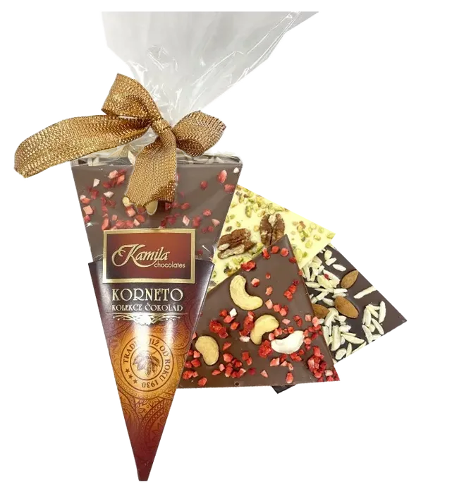 KAMILA CHOCOLATES Korneto s lámanou čokoládou 200g