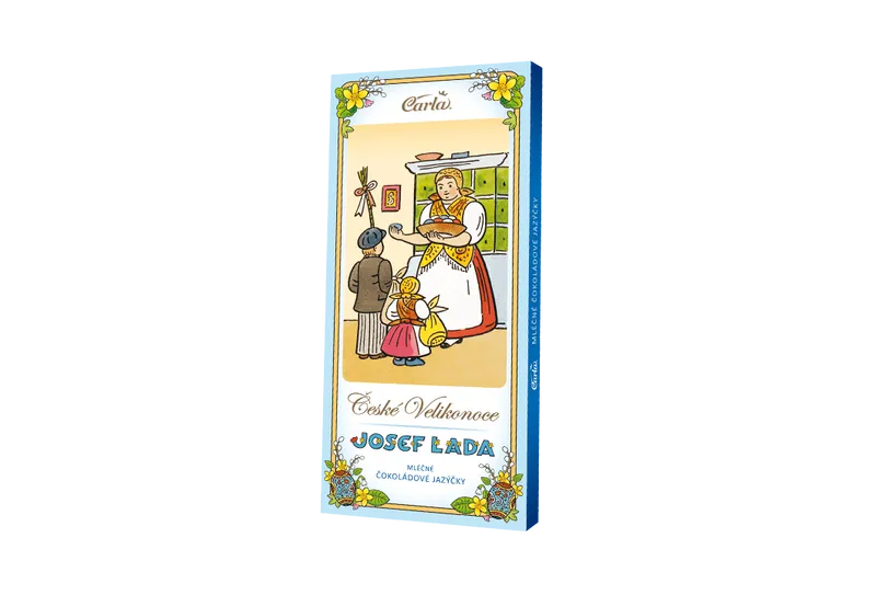 Carla Čokoládové jazýčky mléčné - České Velikonoce Josef Lada 50 g