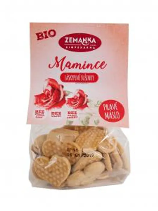 Biopekárna Zemanka Láskyplné špaldové sušenky pro maminku 100g Bio
