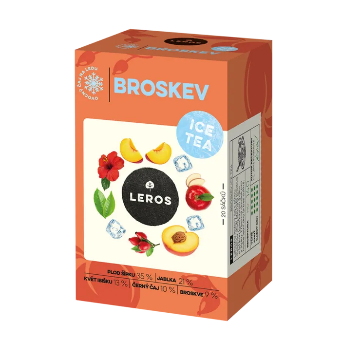 LEROS Čajový dýchánek Broskev Ice Tea 20x2,2 g