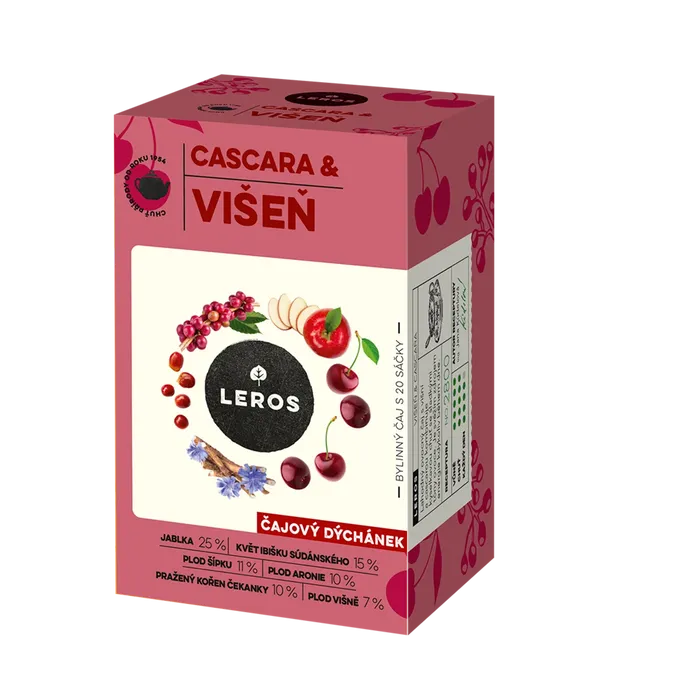 LEROS Čajový dýchánek cascara&višeň 20x2g