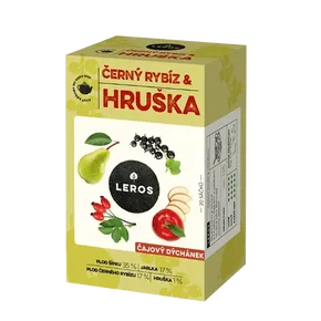 LEROS Čajový dýchánek černý rybíz & hruška 20x2,5 g