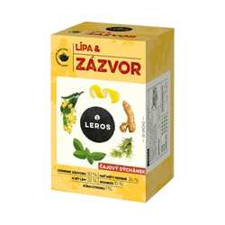 LEROS Čajový dýchánek lípa & zázvor 20x2 g