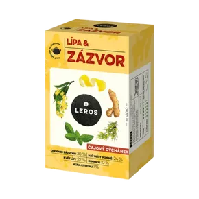 LEROS Čajový dýchánek lípa & zázvor 20x2 g