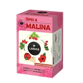 LEROS Čajový dýchánek šípek & malina 20x2 g