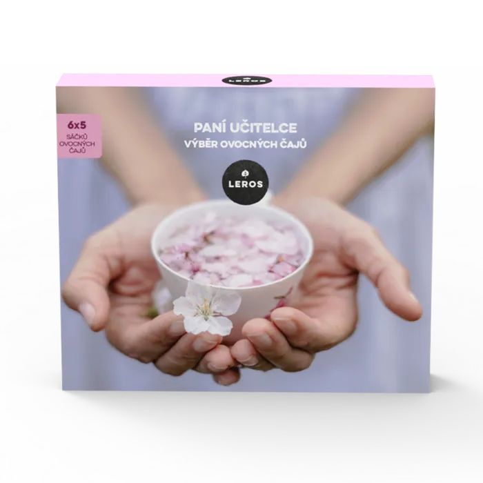LEROS Dárková kazeta Paní učitelce 6x5 sáčků