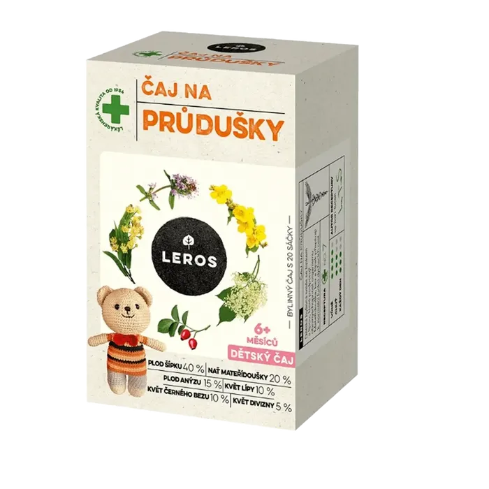 LEROS Dětský čaj na průdušky 20x1,5 g