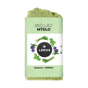 LEROS Pečující mýdlo bazalka + verbena 90 g