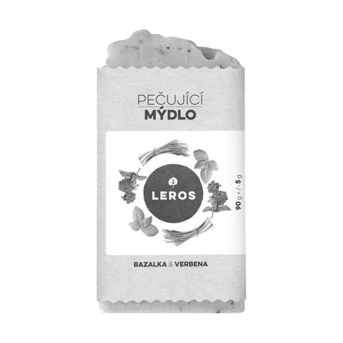 LEROS Pečující mýdlo bazalka + verbena 90 g