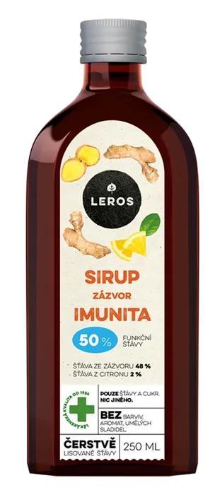 LEROS SIrup zázvor Imunita 250ml